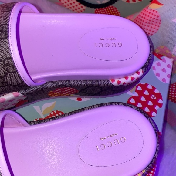 Gucci Les Pommes platform slides size 8 - Picture 4 of 4